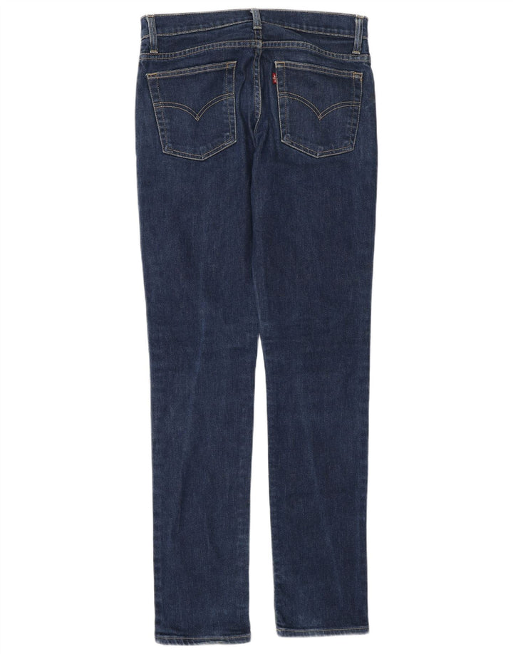 Levi's ženske uske traperice W28 L34 tamnoplavi pamuk