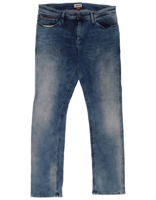Tommy Hilfiger Mens Scanton Slim Jeans W36 L31 Plavi pamuk