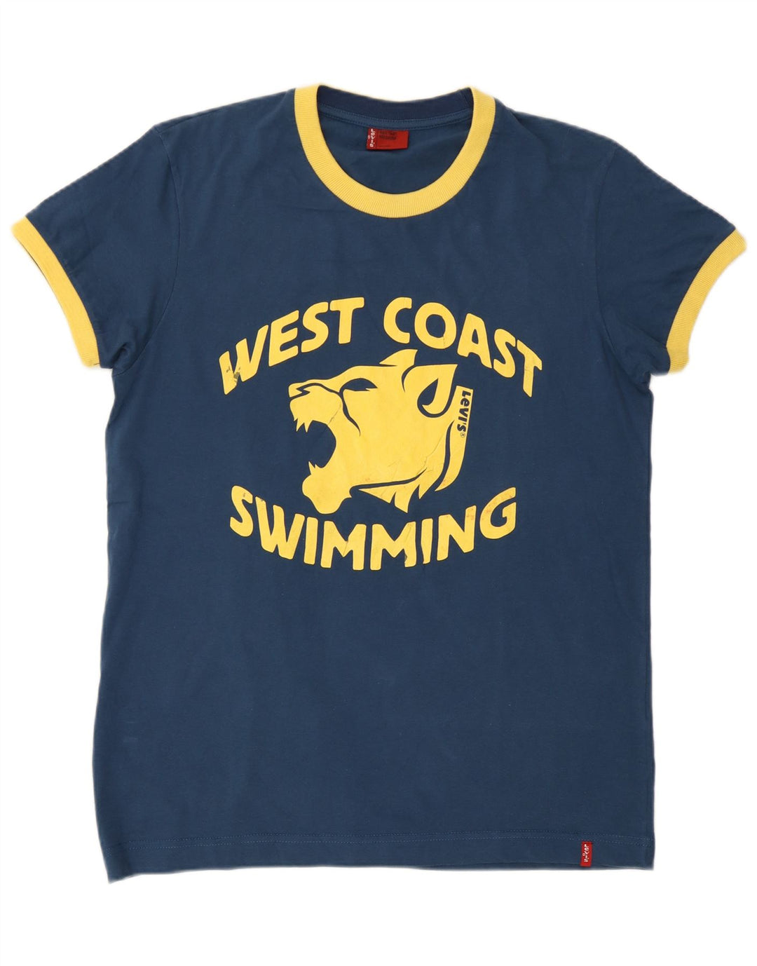 Levi's muška majica kratkih rukava s grafičkim motivima, srednje tamnoplavi pamuk