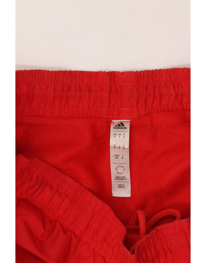 ADIDAS Mens Sport Shorts Small  Red Polyester