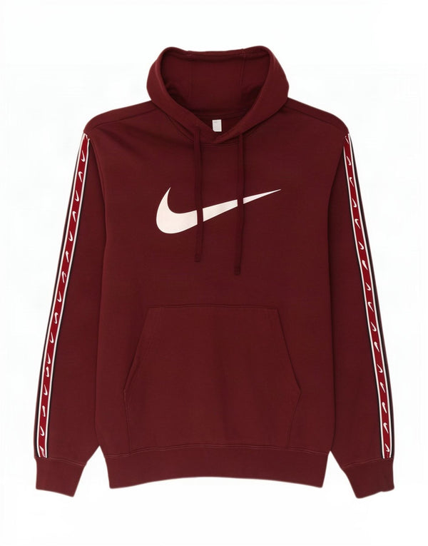 Nike muška majica s kapuljačom s kapuljačom, mali bordo pamuk
