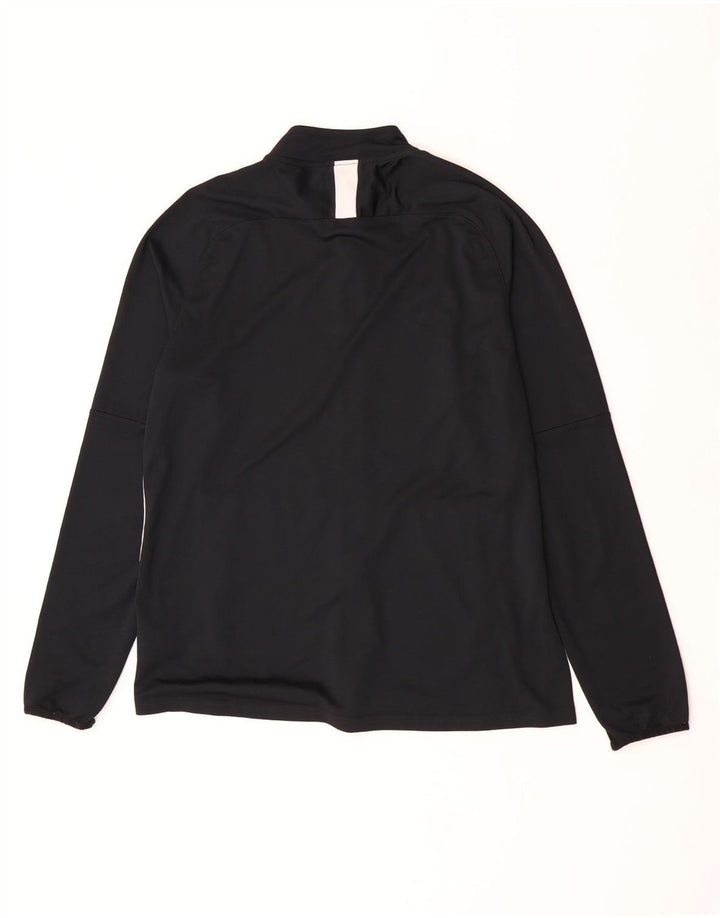 Nike Dri Fit trenirka gornja jakna XL crni poliester u boji