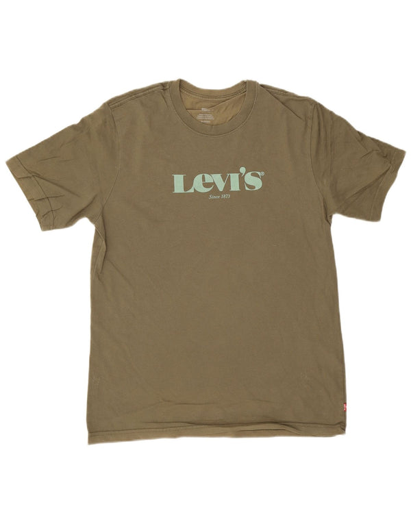 Levi's muška opuštena majica kratkih rukava XS s kaki pamukom
