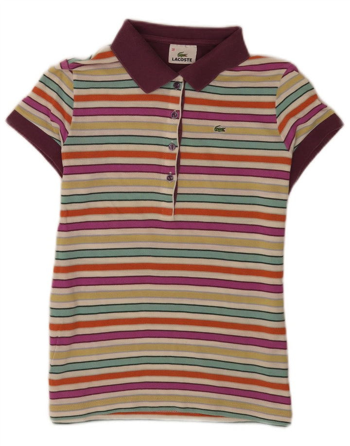 Lacoste ženska obična polo majica, veličina 38, srednje raznobojne pruge