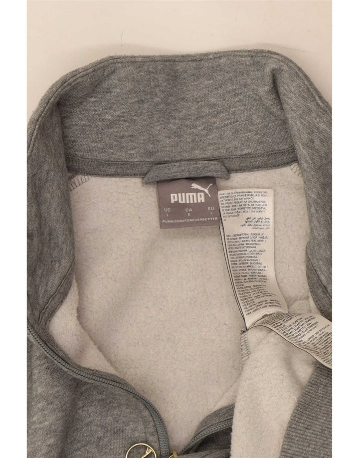 Puma muška gornja jakna trenirke Large Grey Colourblock Cotton