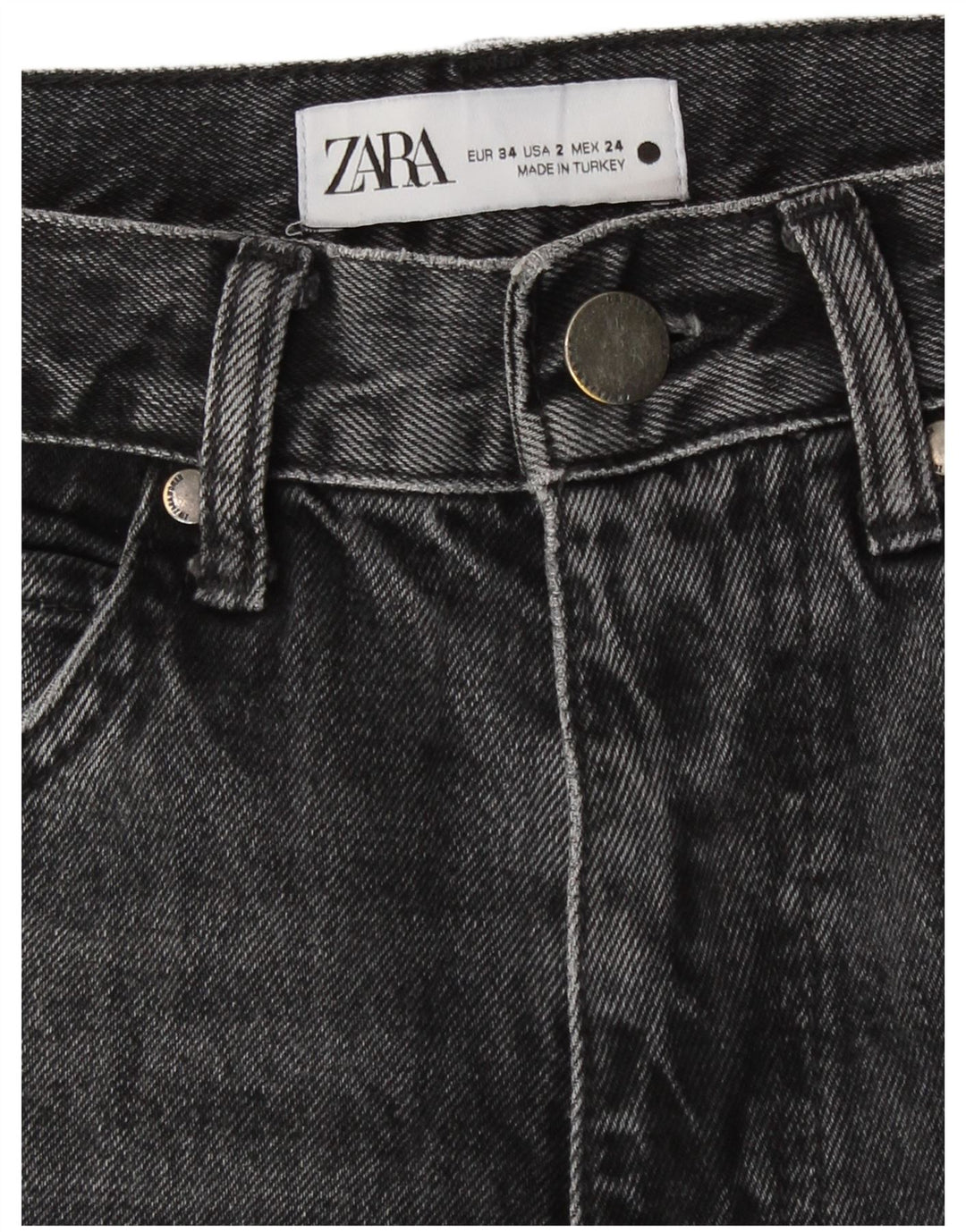 Ženske traperice Zara Bootcut EU 34 2XS W24 L30 sive