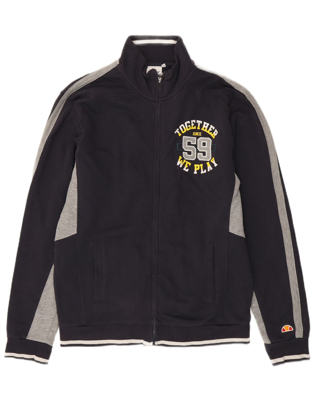 Gornja jakna Ellesse Graphic Trenirka XL tamnoplavi pamuk u blokovima boja