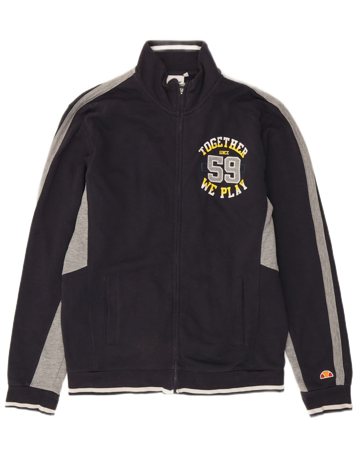 Gornja jakna Ellesse Graphic Trenirka XL tamnoplavi pamuk u blokovima boja