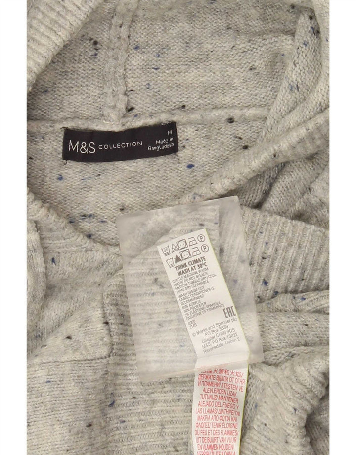 Ženski džemper s kapuljačom Marks & Spencer UK 14 srednje sivo s pjegama