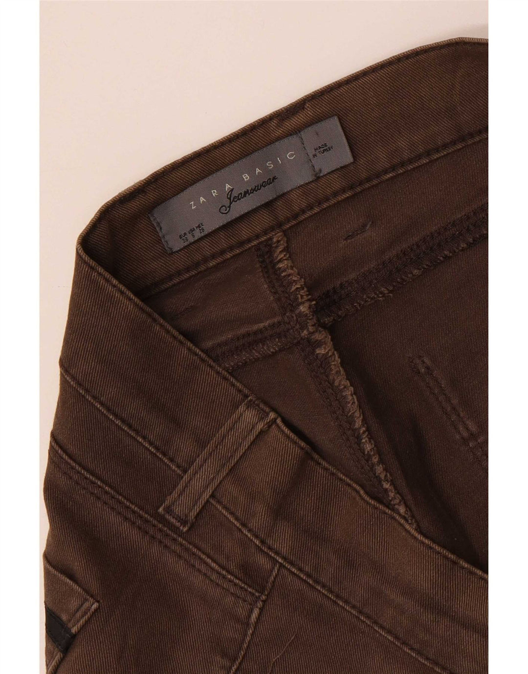 Zara ženske uske traperice EU 38 male W28 L31 smeđe
