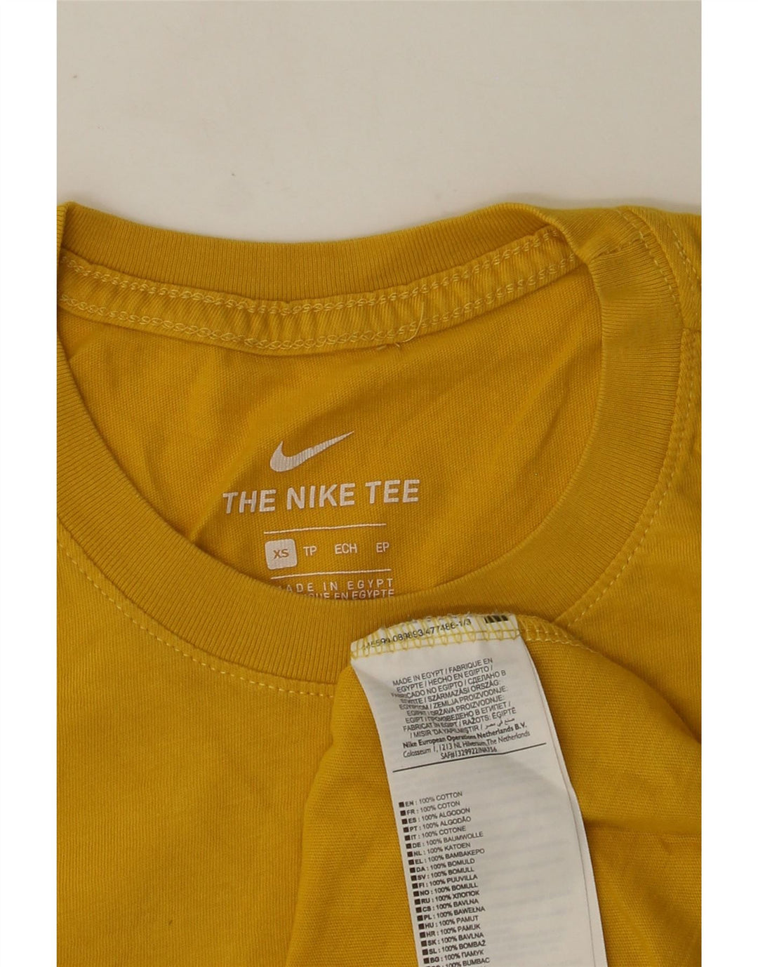NIKE muška majica s grafičkim motivima XS žuti pamuk