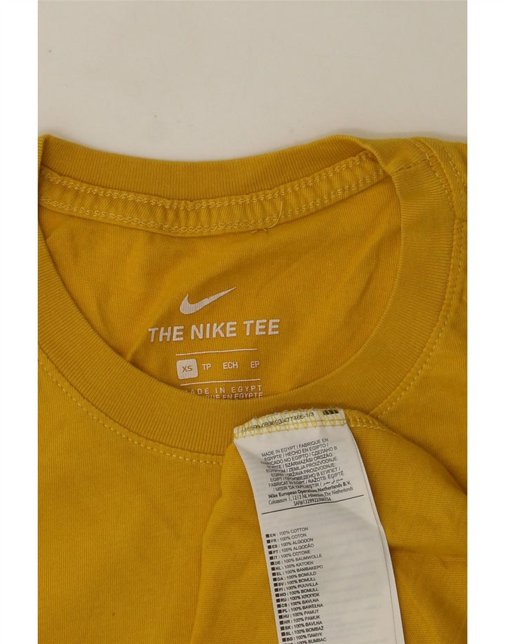 NIKE muška majica s grafičkim motivima XS žuti pamuk