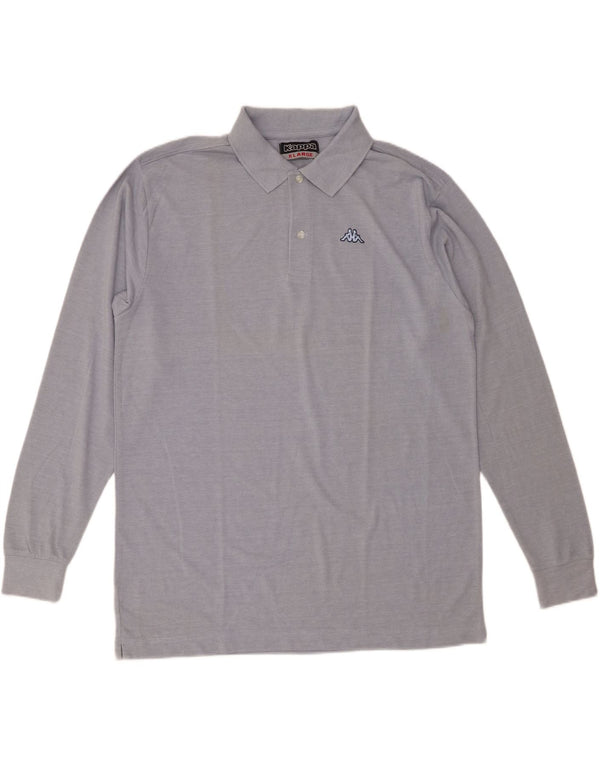 Kappa muška polo majica dugih rukava XL plavi pamuk