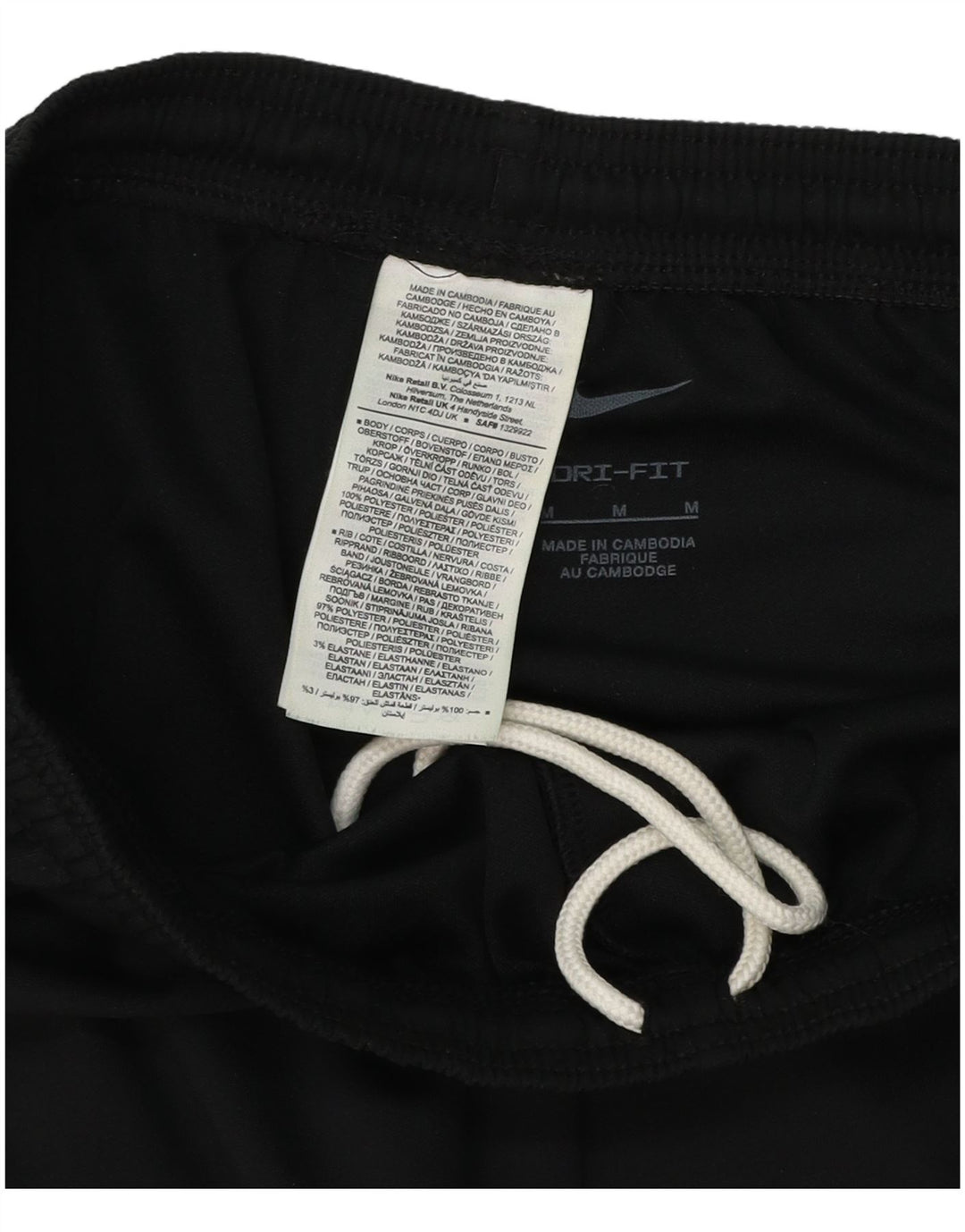 NIKE Ženske Dri Fit Trenirke Hlače UK 12 Srednji crni poliester