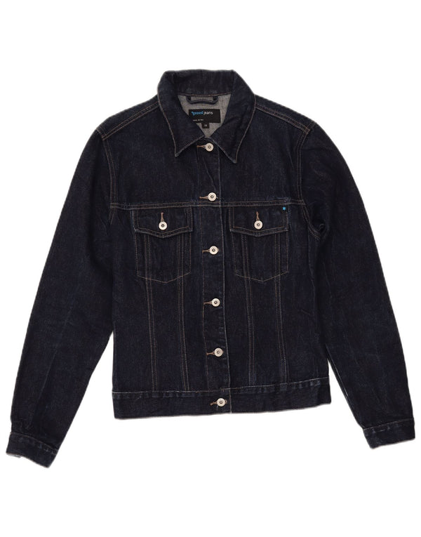 VINTAGE Ženska traper jakna EU 38 srednje tamnoplavi pamuk