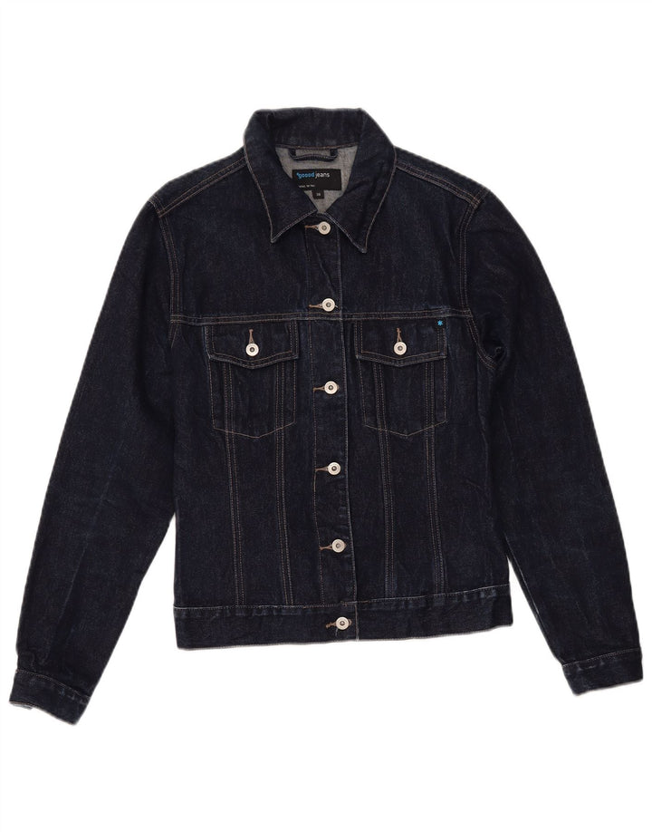 VINTAGE Ženska traper jakna EU 38 srednje tamnoplavi pamuk