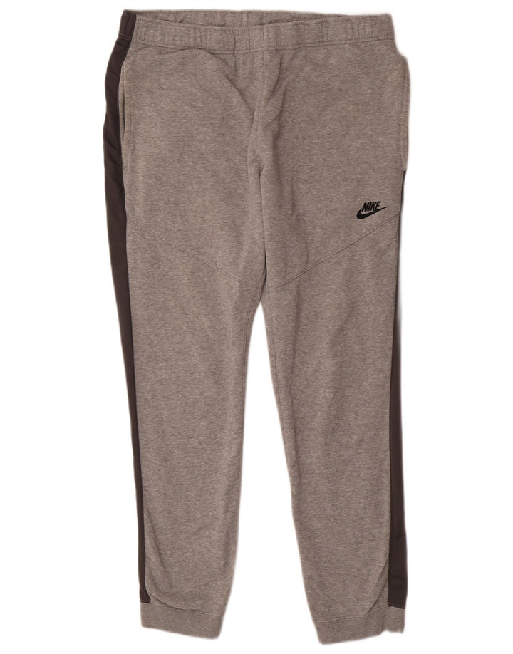 NIKE Muška trenirka Hlače Joggers Large Grey Colourblock Pamuk