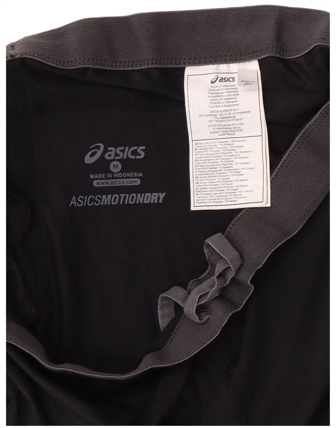 Asics Ženske Graphic Capri Trenirke Hlače UK 12 srednje crne poliamidne
