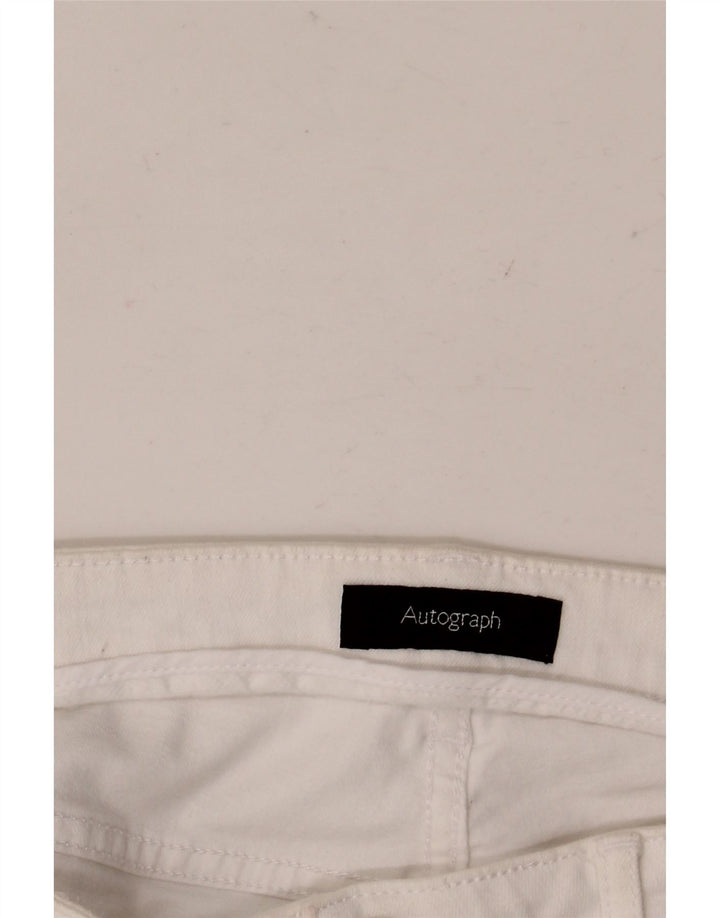 MARKS & SPENCER Ženske autograph uske traperice W34 L28 Bijele