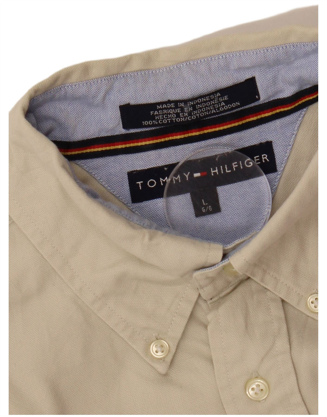 TOMMY HILFIGER Muška košulja Large Off White Pamuk