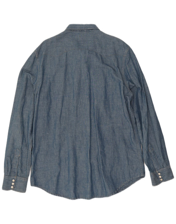 Levi's muška uska majica Western XL plavi pamuk