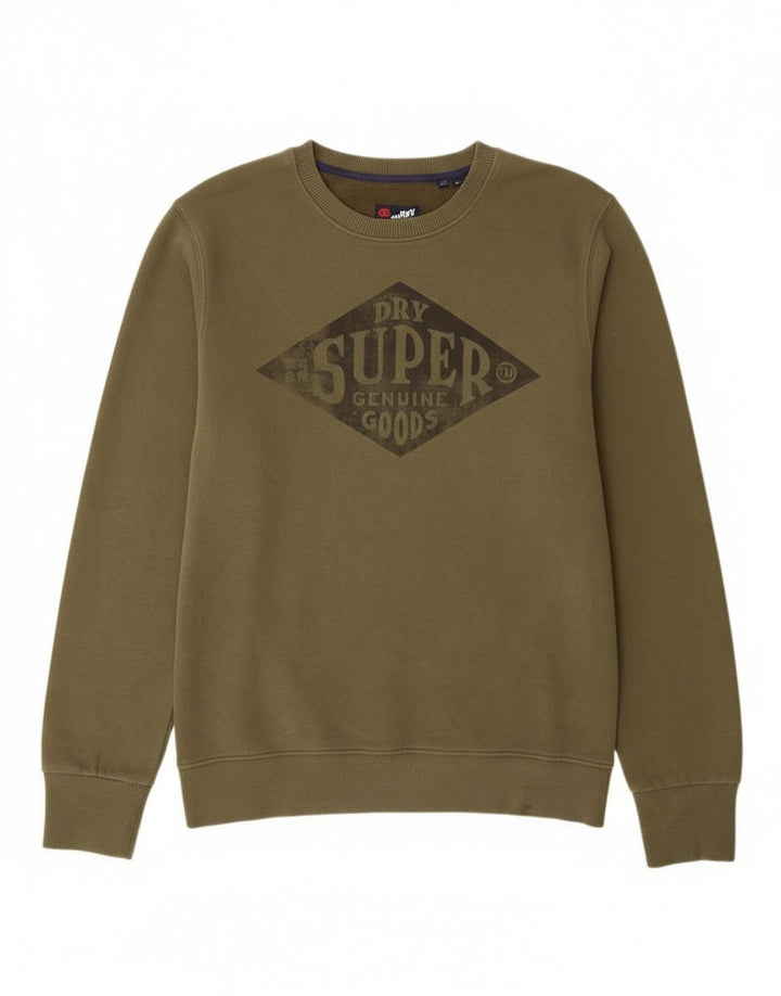 Superdry muški džemper s grafičkim motivima XL kaki pamuk