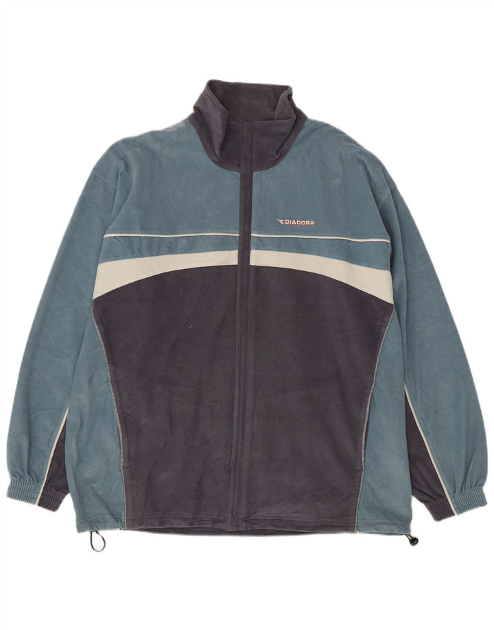 Diadora muška jakna od flisa UK 42 XL plavi poliester u boji