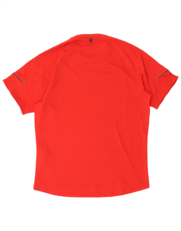 Nike Dri Fit majica kratkih rukava UK 34/36 mali crveni poliester