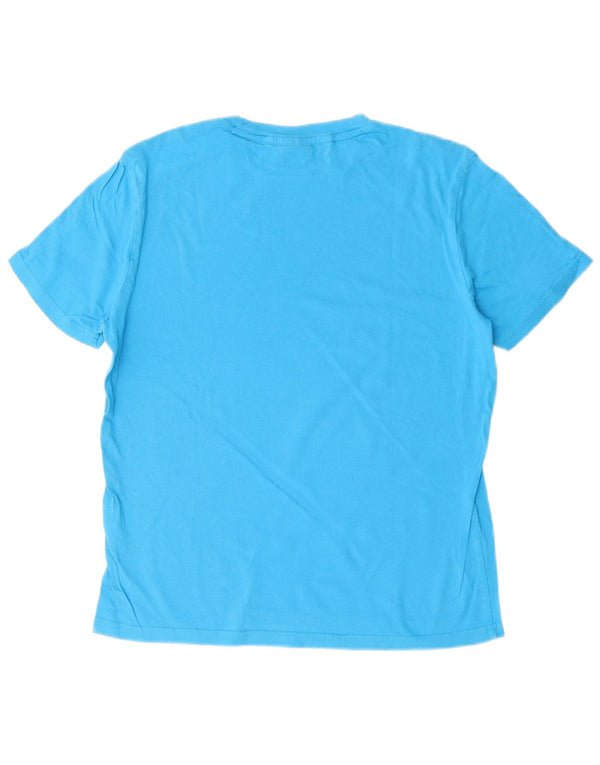 Champion Mens T-Shirt Top Small Blue Cotton