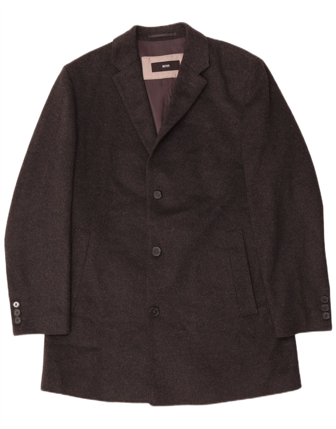 Muški kaput Hugo Boss EU 54 2XL siva vuna