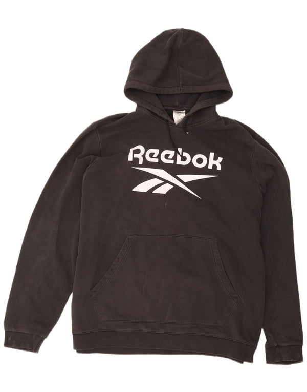 Reebok muška majica s kapuljačom s grafičkim motivima 2XL crni pamuk