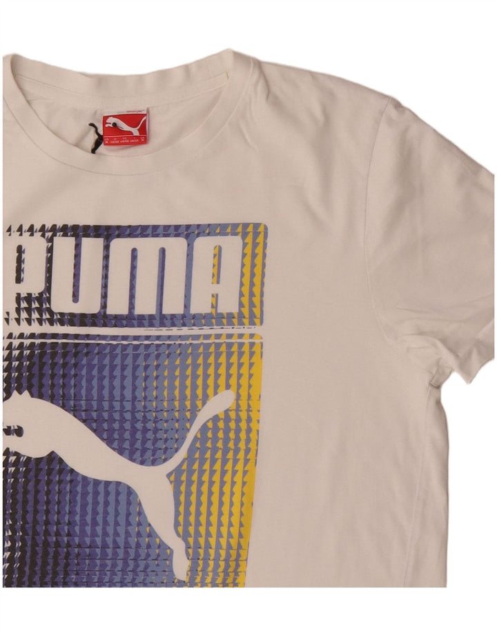 Puma muška majica s grafičkim motivima, srednji bijeli pamuk