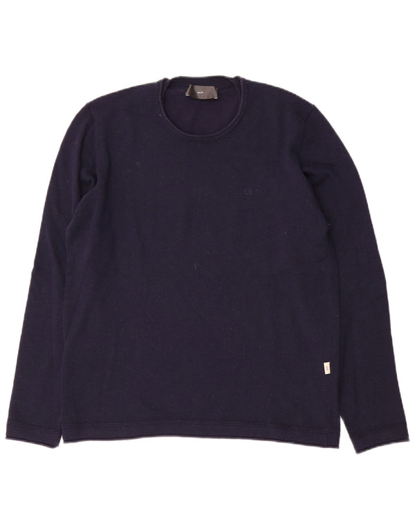 Liu Jo Mens Crew Neck Jumper Sweater Small Navy Blue