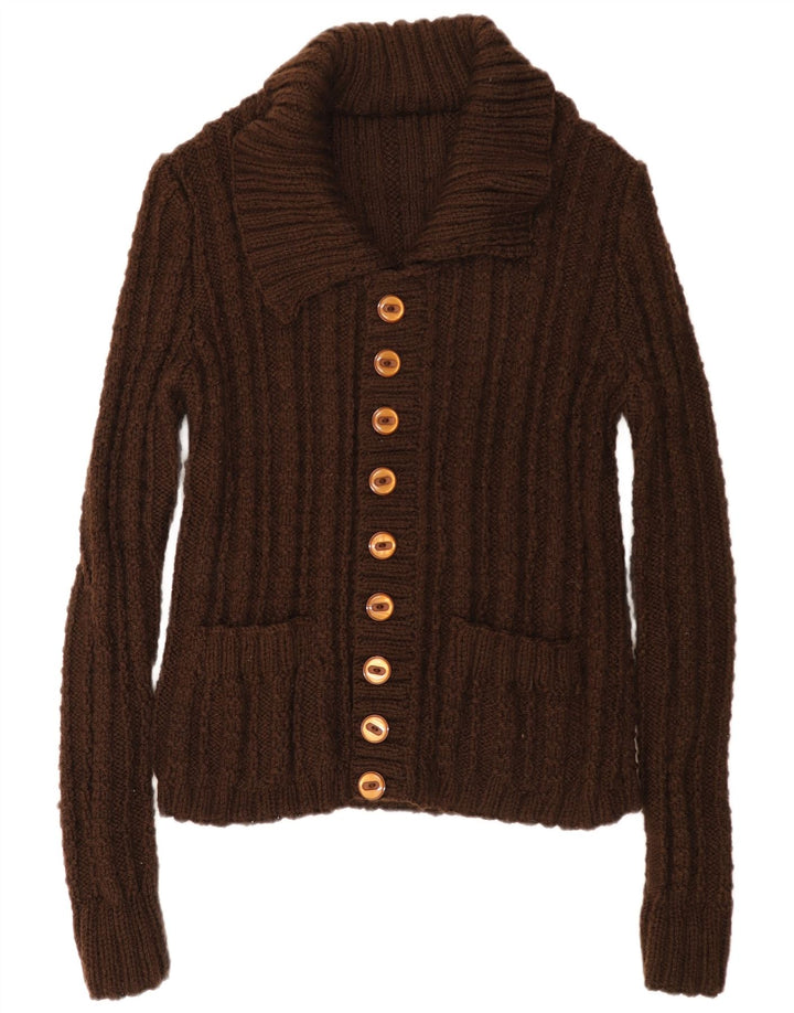 Vintage ženski kardigan džemper UK 18 XL smeđi