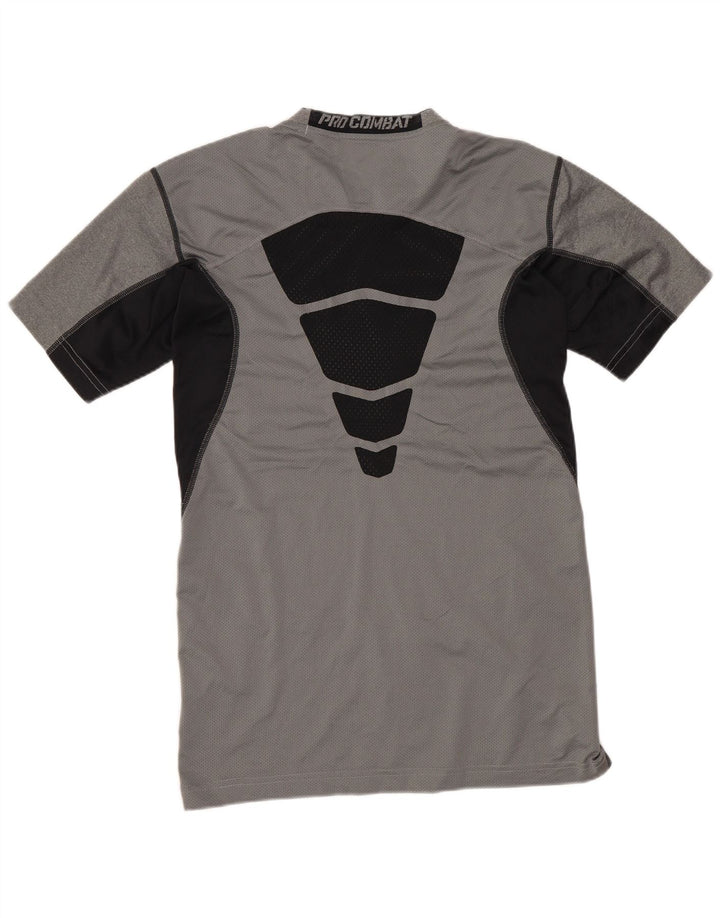 Nike Dri Fit Graphic T-Shirt Top Large Grey Colourblock