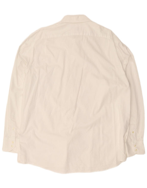 Lacoste Mens Regular Fit Shirt Size 46 2XL White Cotton