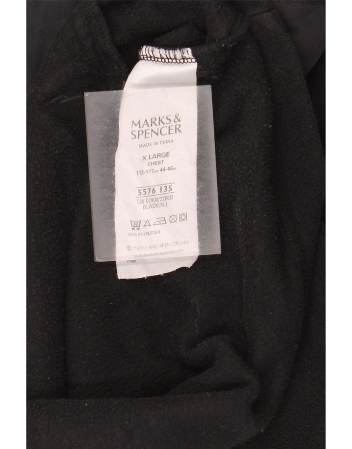 Marks & Spencer muška jakna od flisa UK 42 XL crna boja poliester
