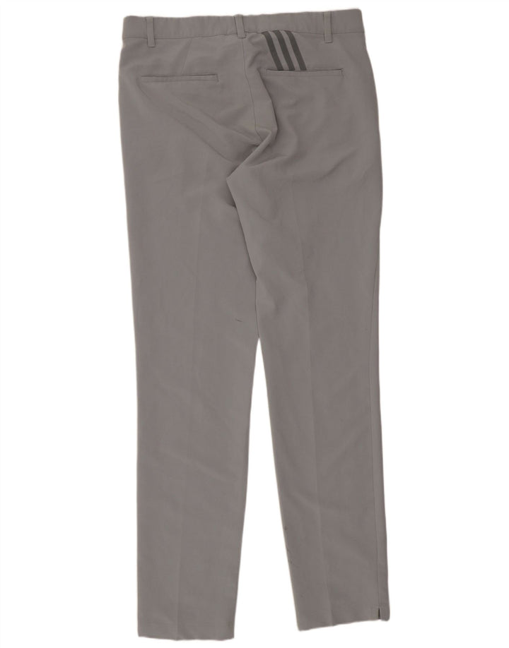 Adidas ženske uske chino hlače W32 L34 sivi poliester