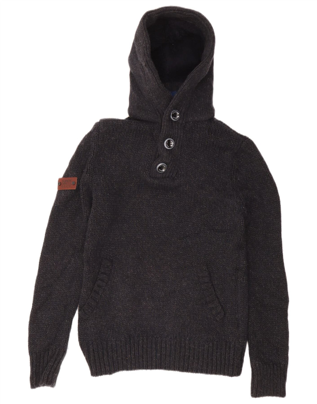 Superdry muški džemper s kapuljačom srednje tamnoplave akrilne boje