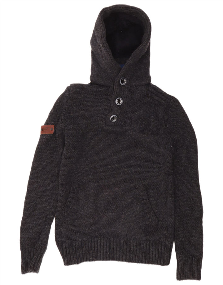 Superdry muški džemper s kapuljačom srednje tamnoplave akrilne boje
