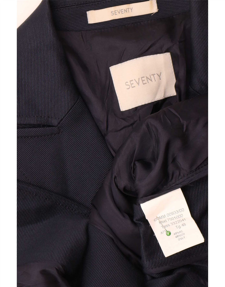 Ženska jakna sa 2 gumba Seventy IT 48 XL tamnoplavi pamuk