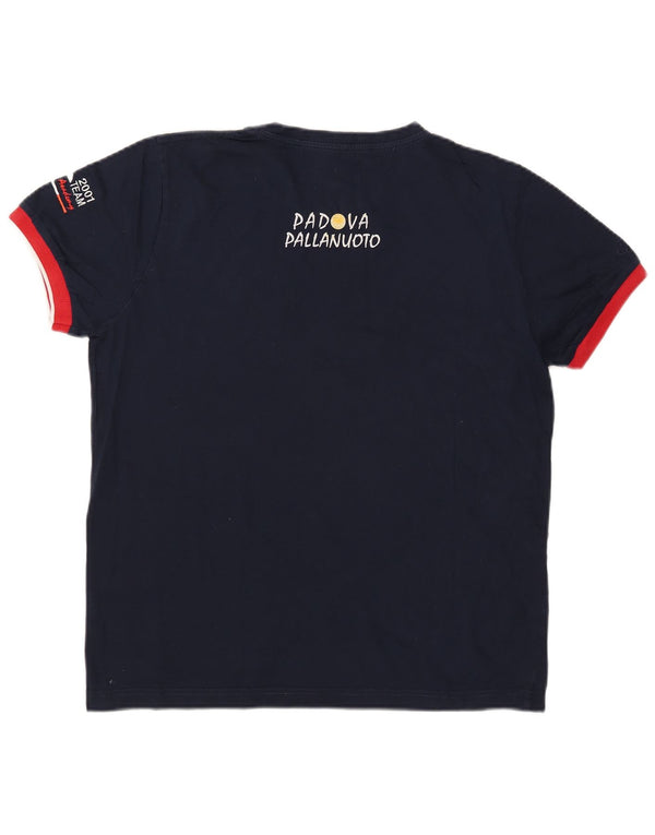 AUSTRALIAN L'ALPINA Muška majica kratkih rukava IT 52 Large Navy Blue Cotton