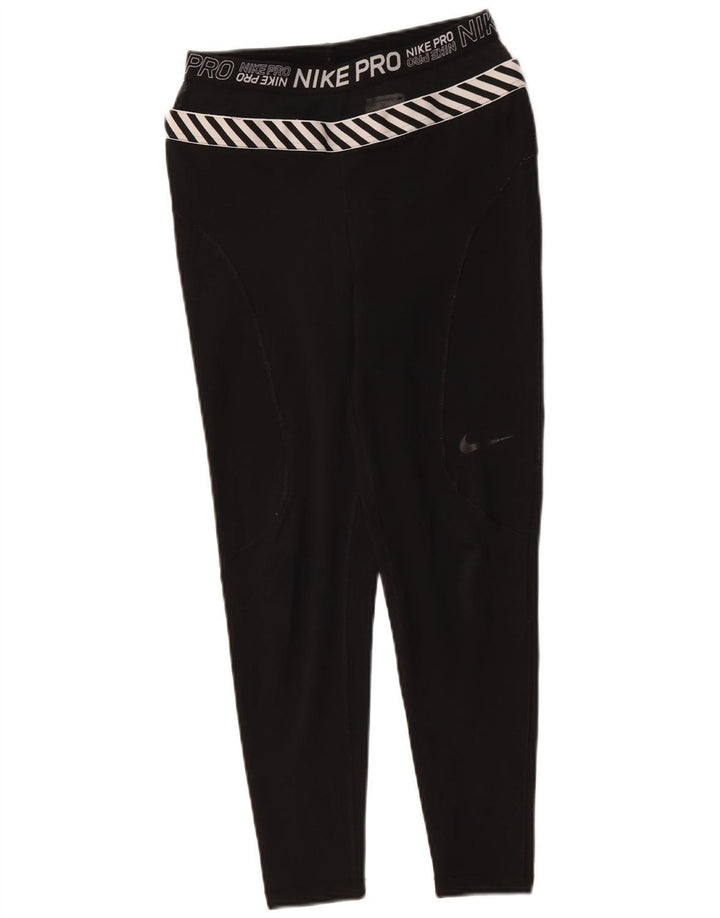 NIKE ženske grafičke tajice UK 8 male crne