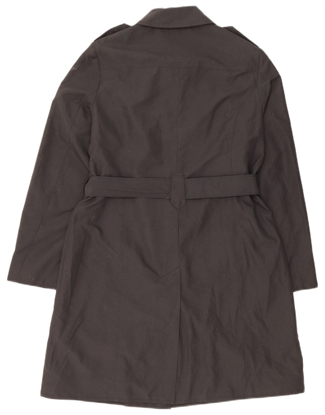 MARKS & SPENCER ženski trenč kaput UK 14 XL crni poliester