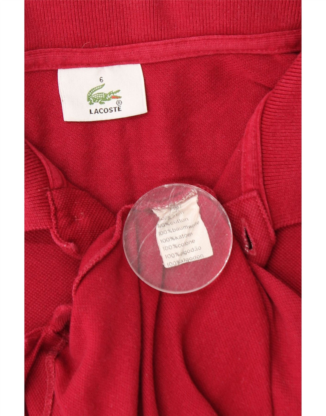 LACOSTE Muška polo majica, veličina 6 XL, kestenjasti pamuk