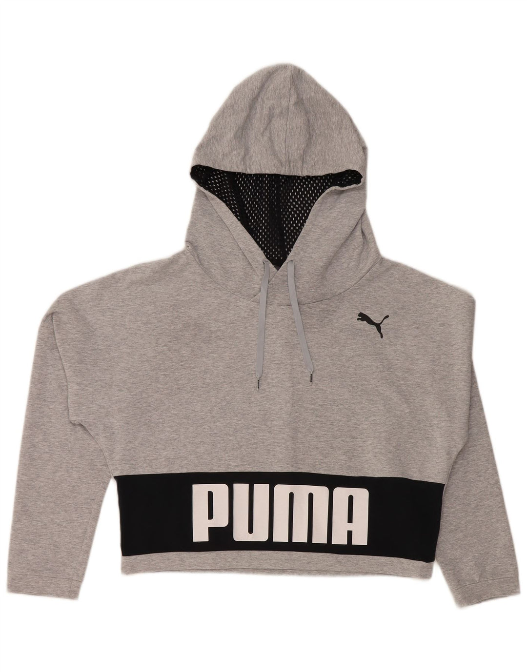 PUMA ženska prekomjerna majica s kapuljačom UK 12 srednje sive boje