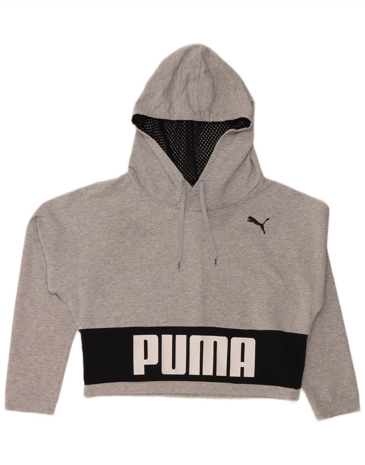 PUMA ženska prekomjerna majica s kapuljačom UK 12 srednje sive boje