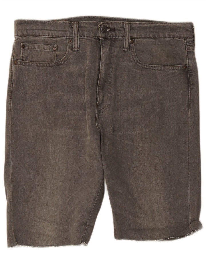 Levi's muške kratke traper hlače 522 W32 srednje sivi pamuk