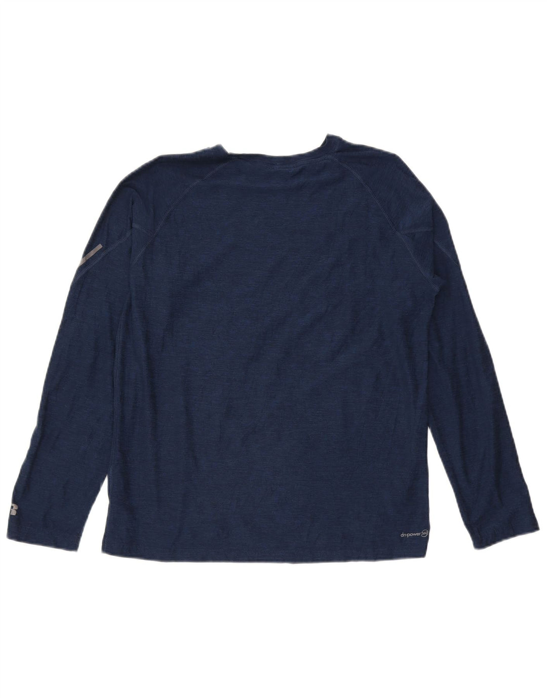 RUSSELL ATHLETIC Boys Top Long Sleeve 15-16 Years 2XL  Navy Blue Polyester