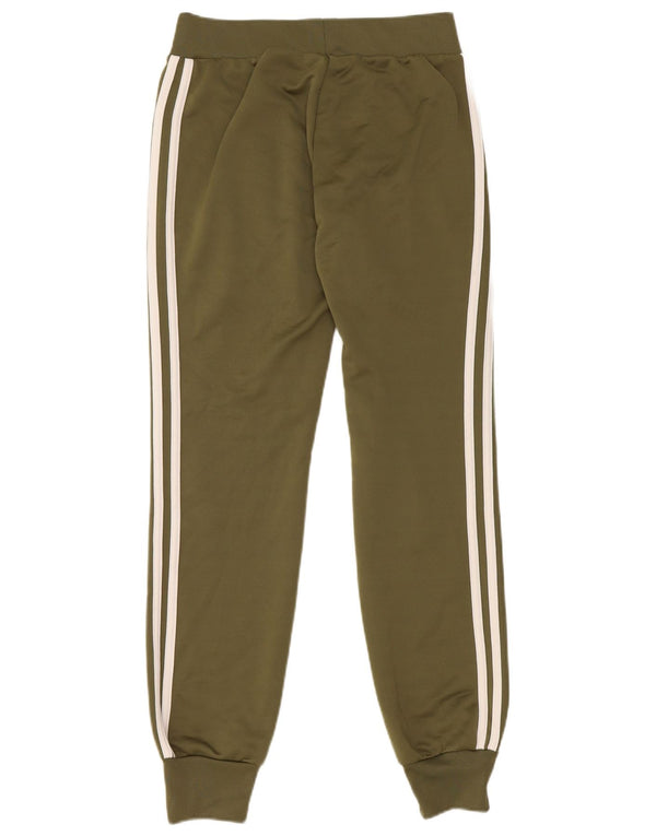 ADIDAS Womens Tracksuit Trousers Joggers UK 10 Small Khaki Polyester